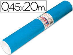 Rollo adhesivo Aironfix 100µ azul medio mate 0,45x20 m.